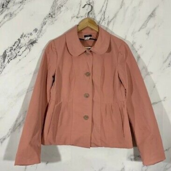 J. Crew Faille Maisey Pink Waterproof Jacket S - Picture 6 of 6